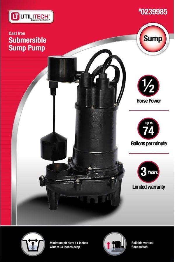 Cast Iron Submersible Sump Pump P609