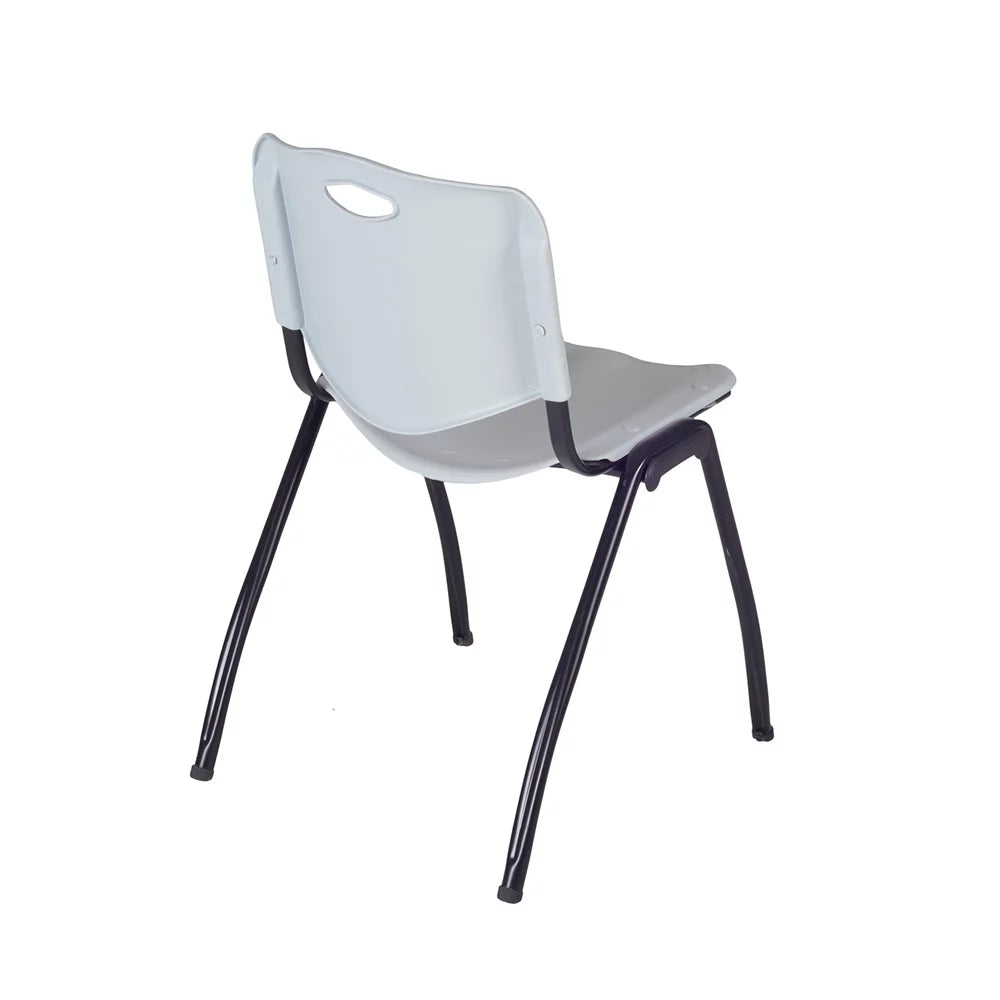 42" Round Breakroom Table & 4 Stack Chairs H949965
