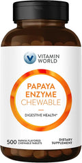 Chewable Papaya Enzymes Tablets, 500 Count S593