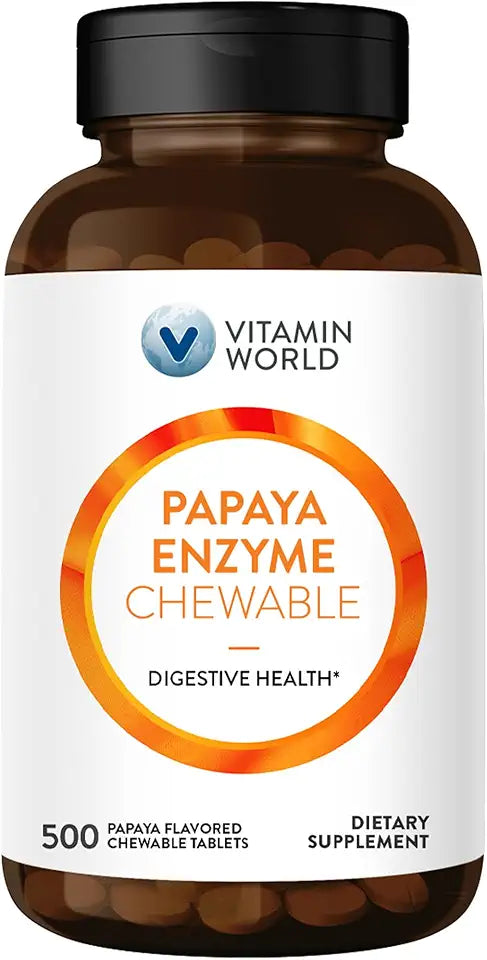 Chewable Papaya Enzymes Tablets, 500 Count S593