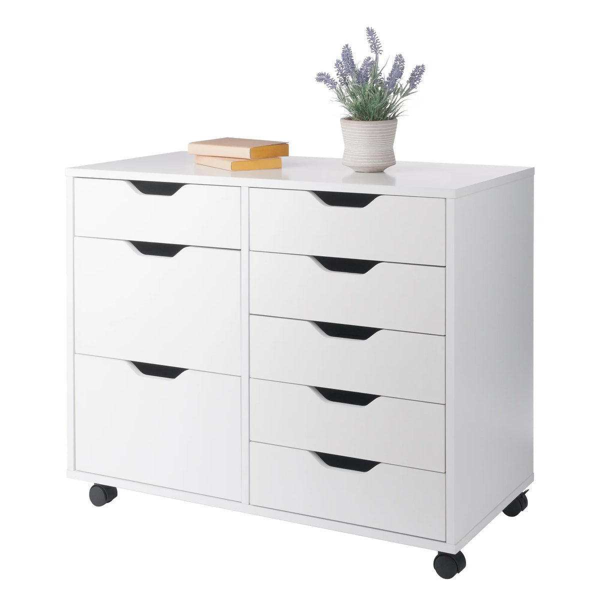 White Wood Storage Cabinet G7907