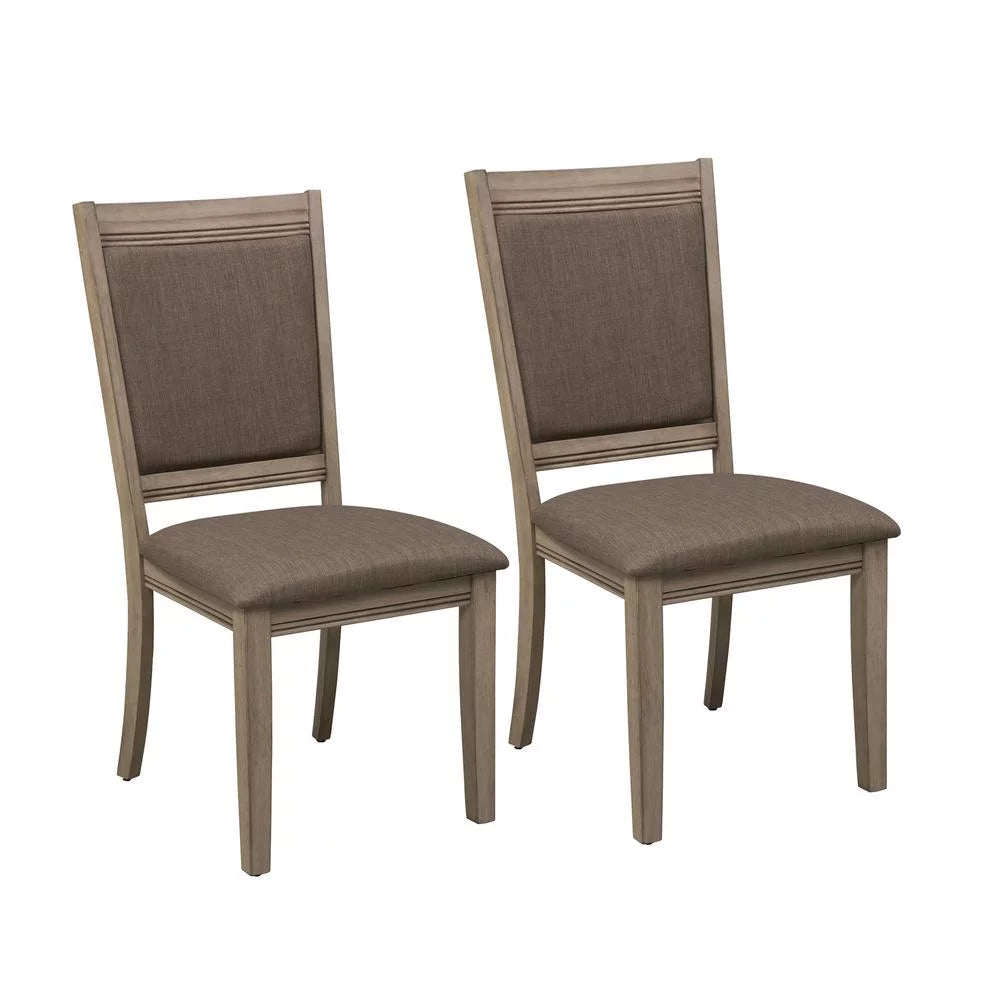 Brown Set of 2 Upholstered Side Chair U26991
