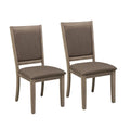 Brown Set of 2 Upholstered Side Chair U26991