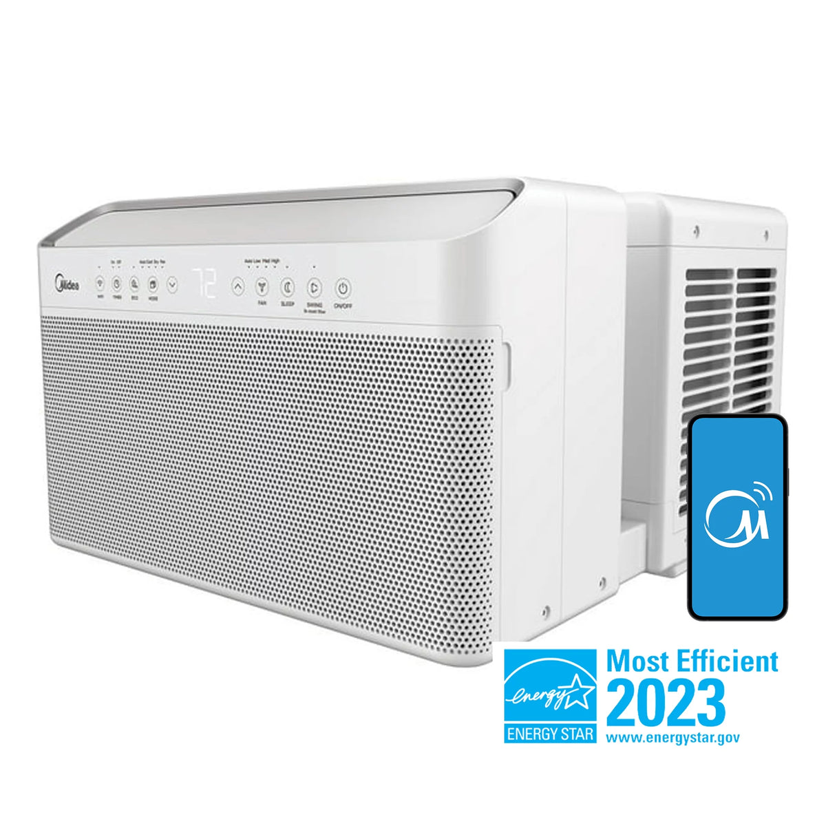 8,000 BTU Smart Inverter U-Shaped Window Air Conditioner Q7493