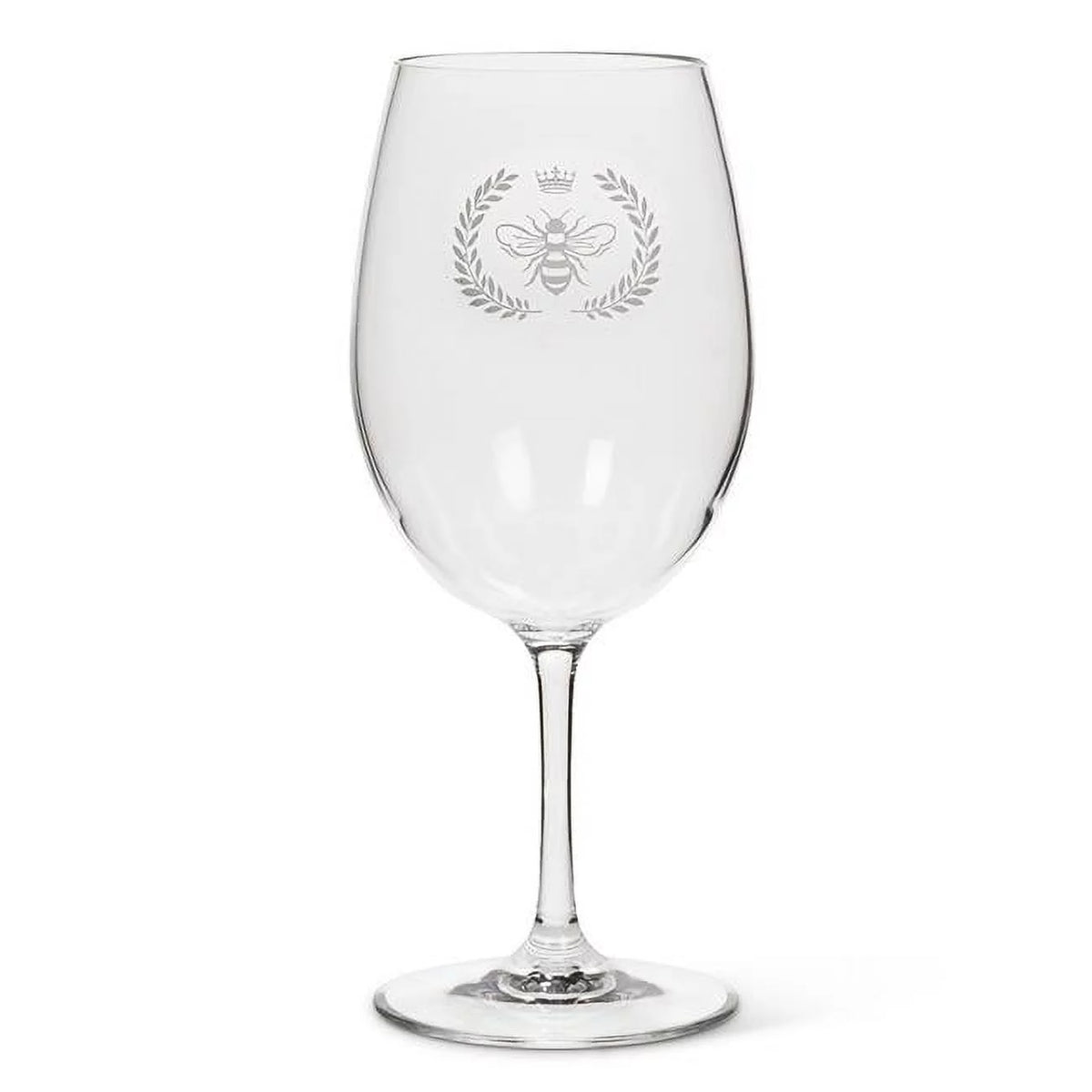 Clear Frosted Acrylic Wine Goblet Set of 6 W39297