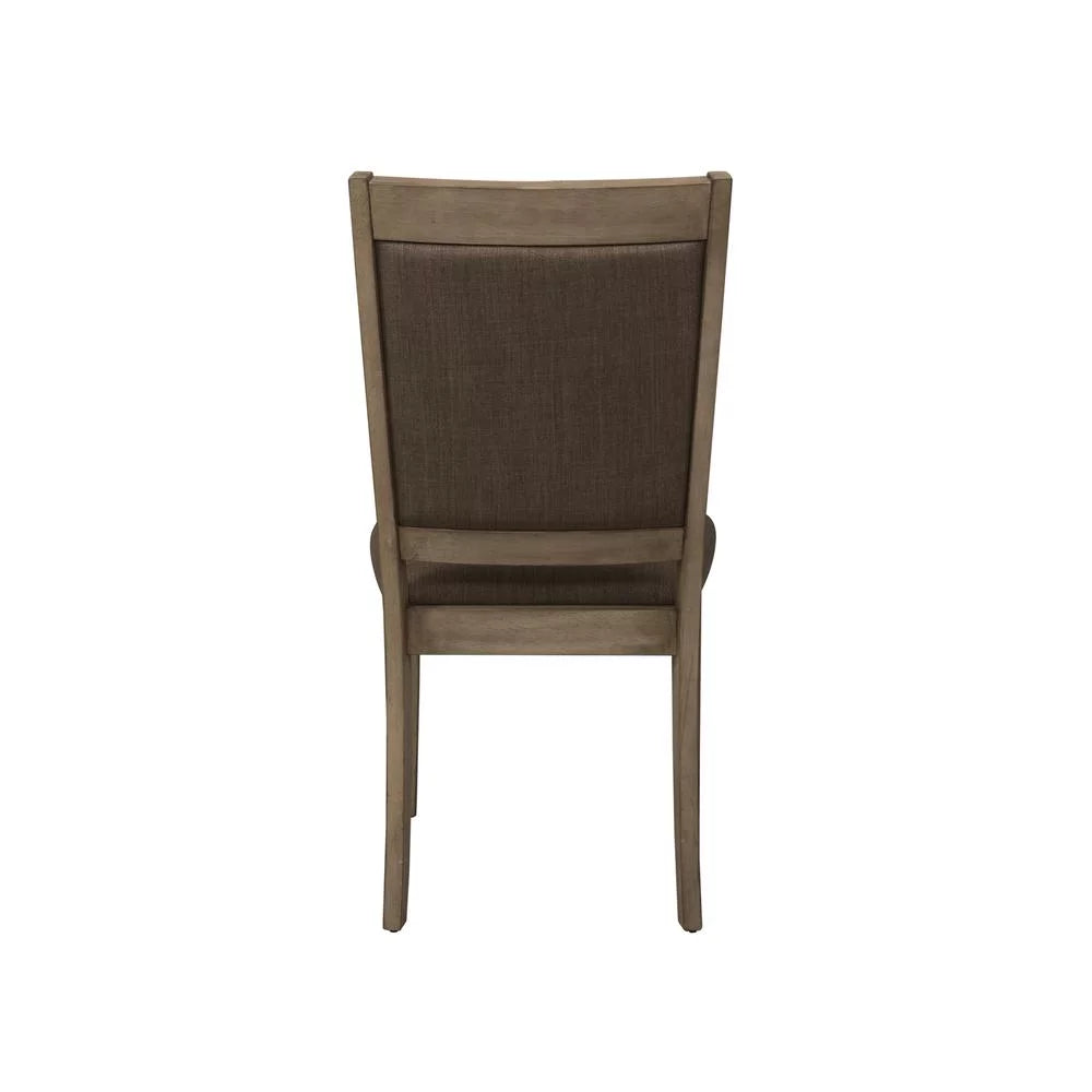 Brown Set of 2 Upholstered Side Chair U26991