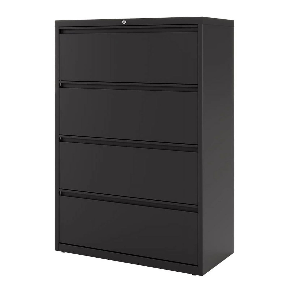 36" Wide 4 Drawer Metal Lateral File Cabinet Black A482264
