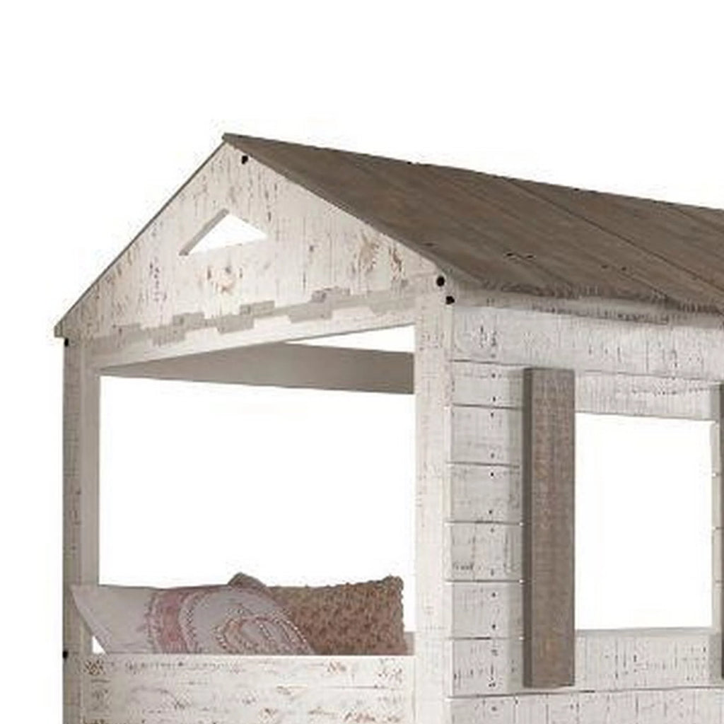 Wooden Twin Bunk Bed T287