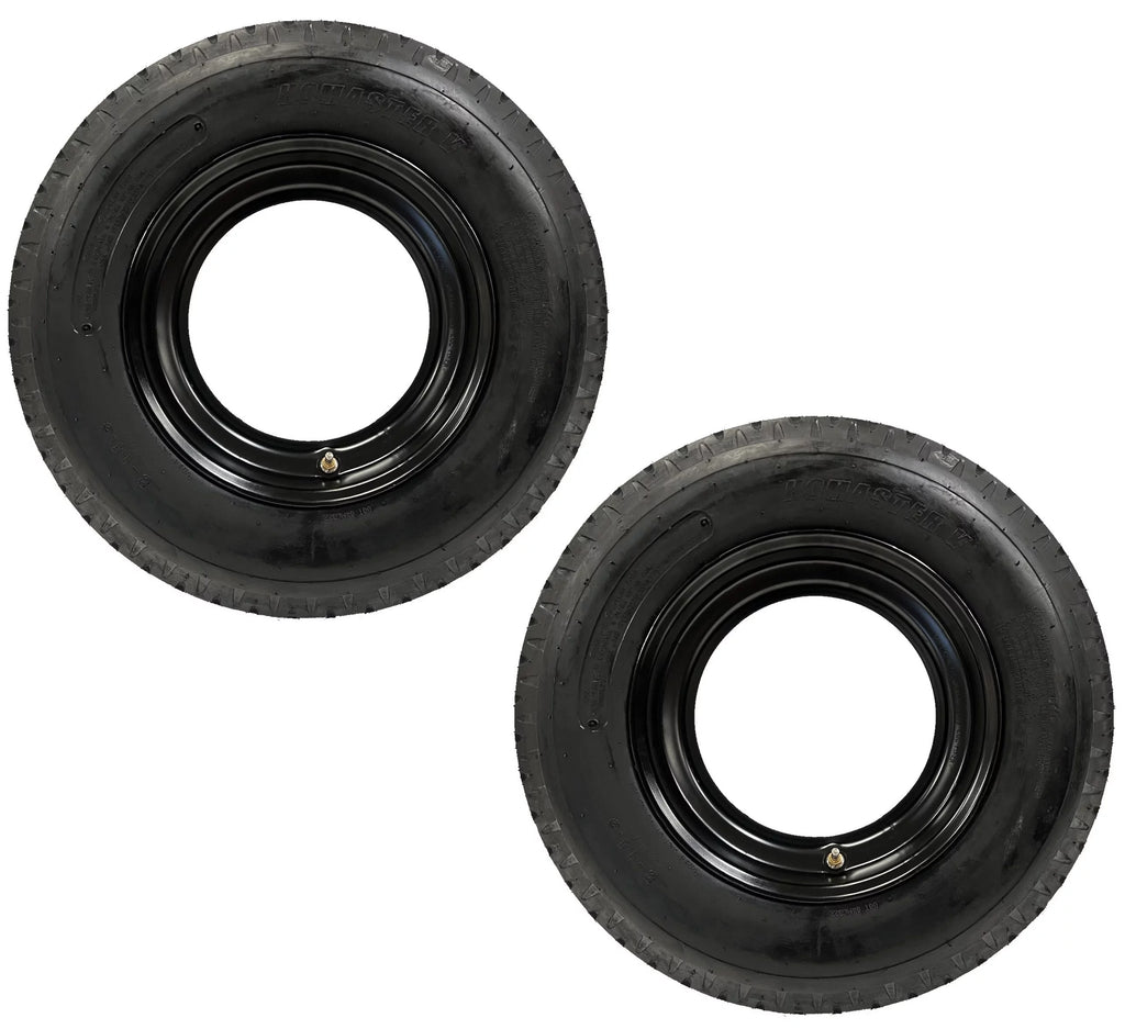 2-Pk Mounted Trailer Tire Rim 14.5 in. Demountable Rim Wheel Z5281