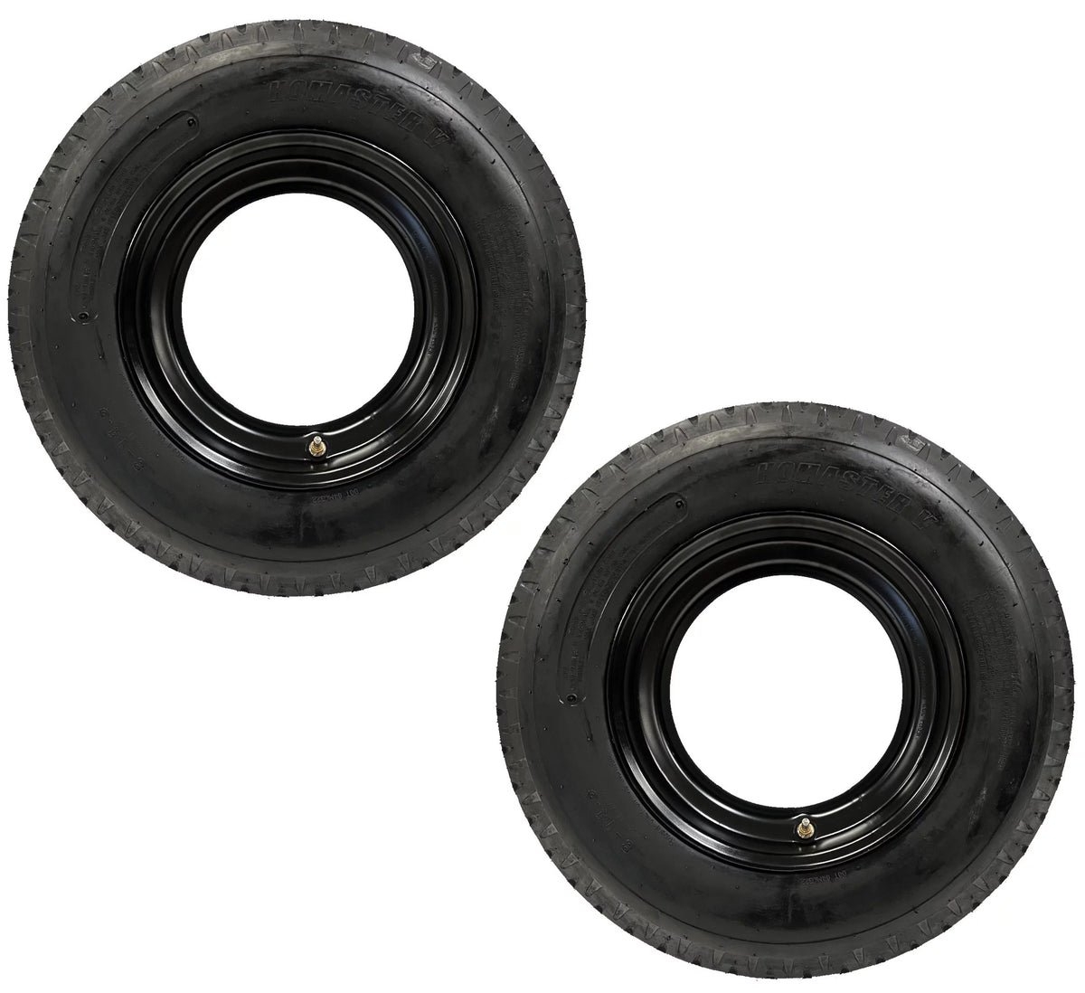 2-Pk Mounted Trailer Tire Rim 14.5 in. Demountable Rim Wheel Z5281