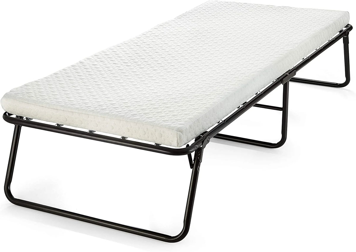 Folding Bed Cot with Memory Foam Mattress 31 inch B201