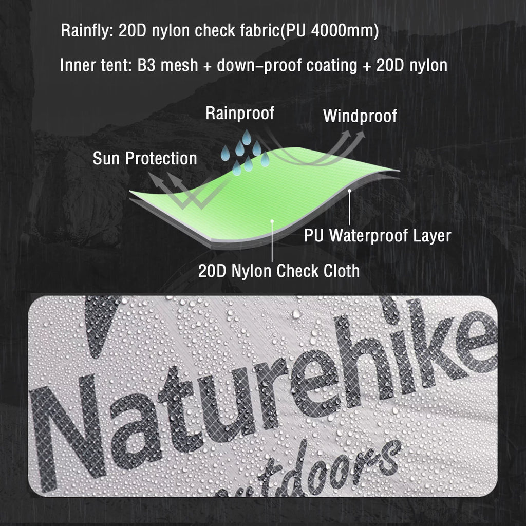 Backpacking Camping Tent 2 Person Lightweight Waterproof D827034