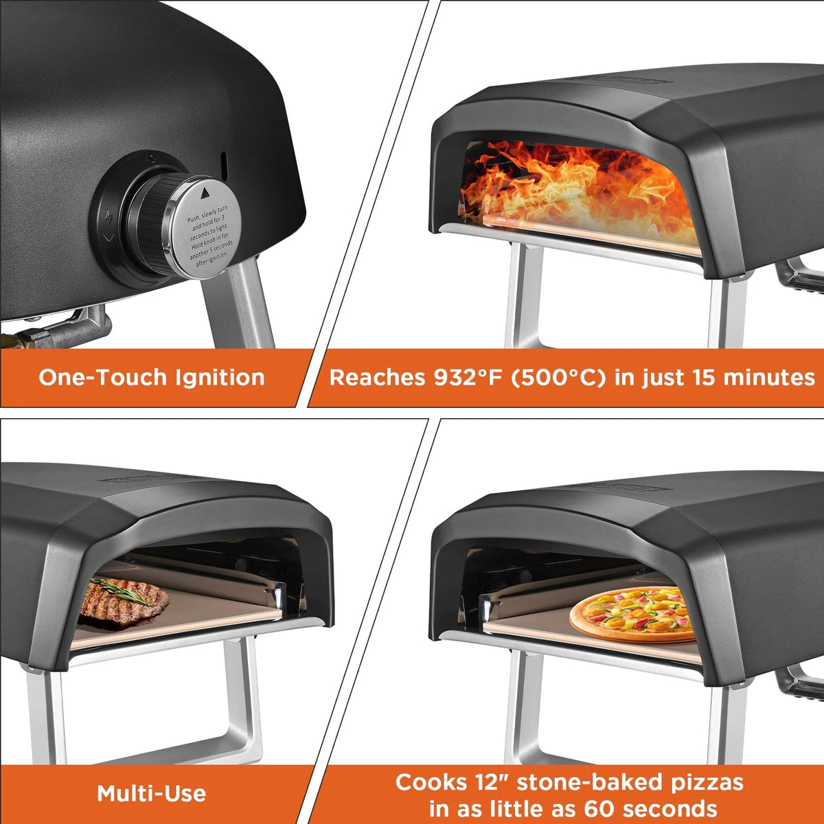 Portable Propane Gas Outdoor Pizza Oven Y553