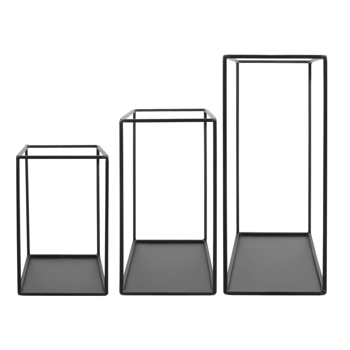 Wire Cube Shelf Set of 3 Shelves Black V156318