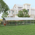 Large Outdoor Dog Kennel with Waterproof UV Resistant Roof Z284
