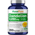 Dandelion Root Extract 2,250mg 200 Veggie Capsules Non-GMO E40531
