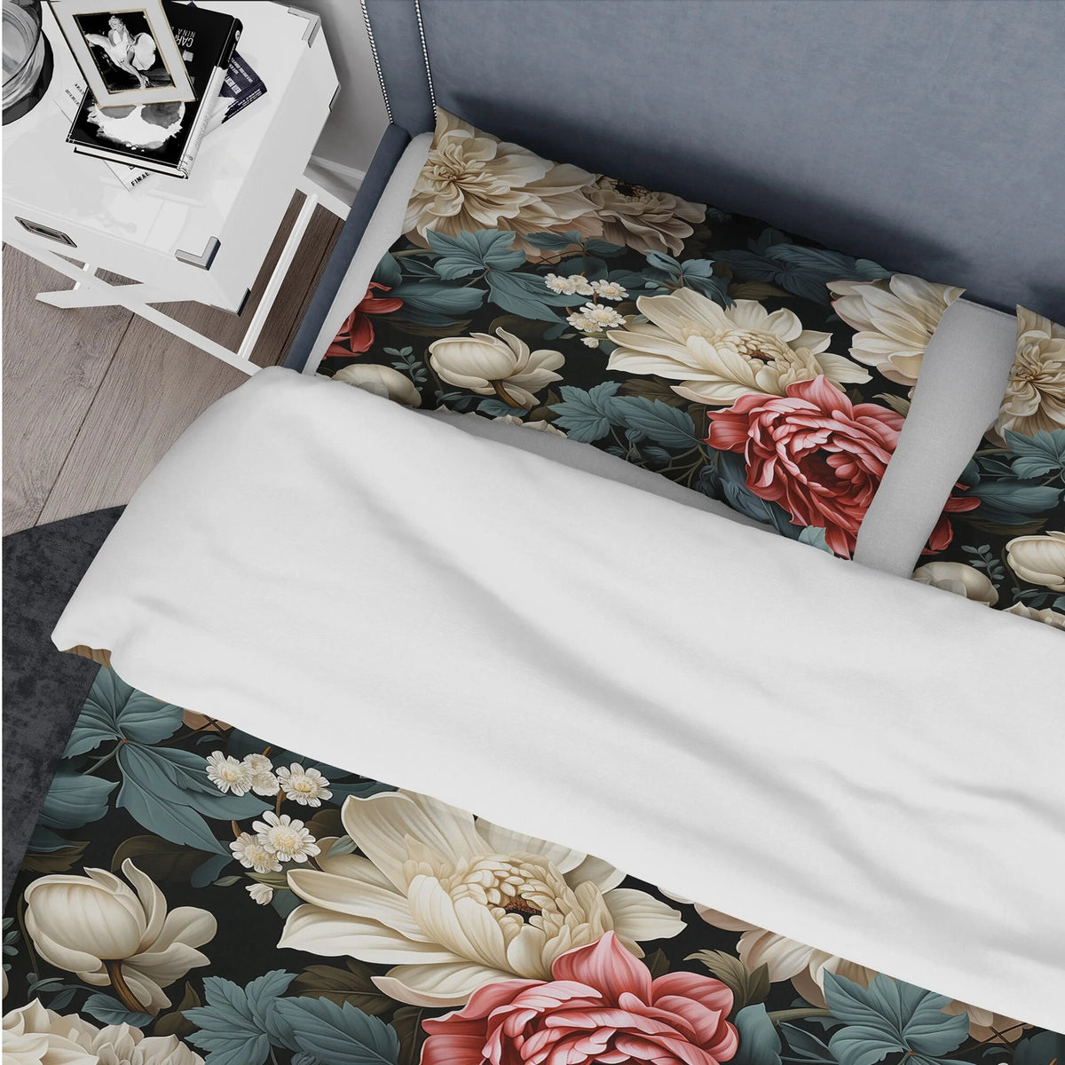 Floral Bedding Cover Set with 2 Shams X889