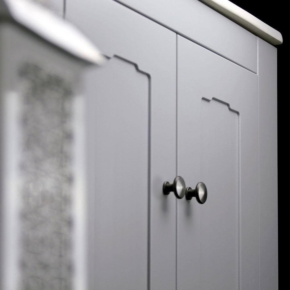 32x22 Grey Bathroom Vanity Cabinet Set with Ceramic Counter Top B527919