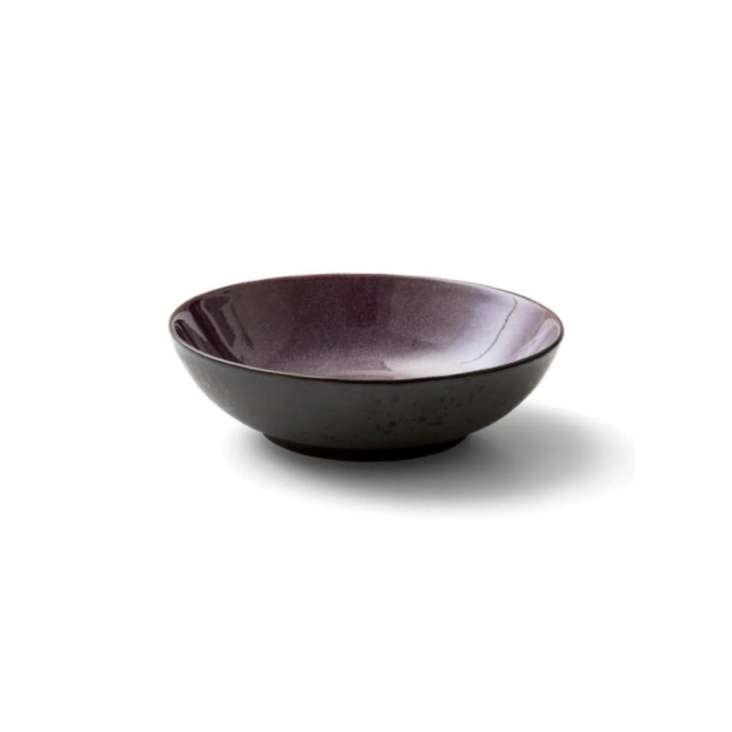 Stoneware Salad Bowl 30cm Black Lilac Z936834