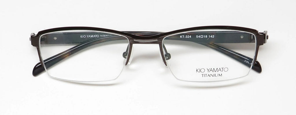 Titanium Half-Rimless Eyeglass Frame C4692
