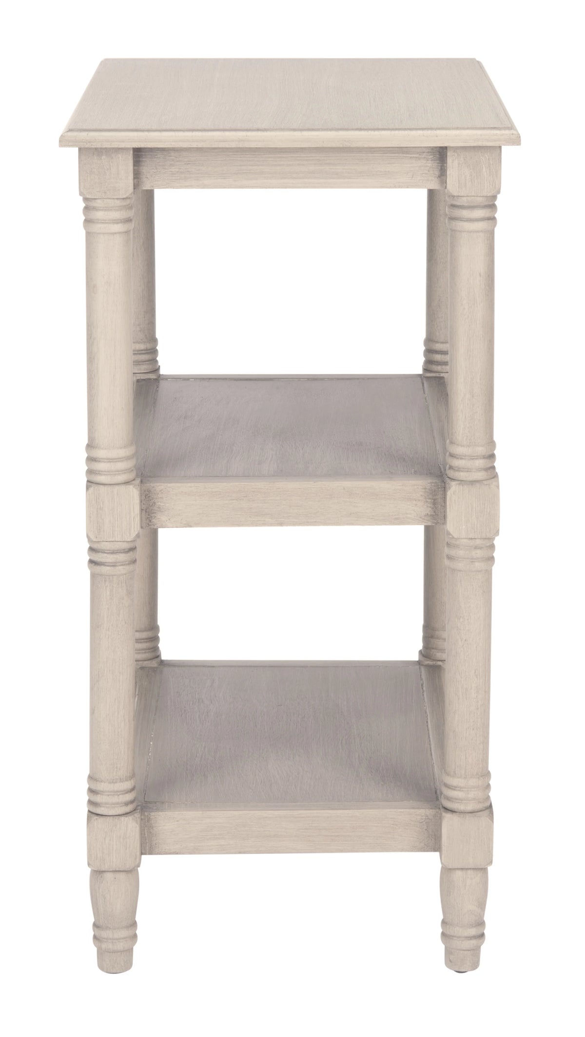 Greige Rectangle Wood End Table Y6211