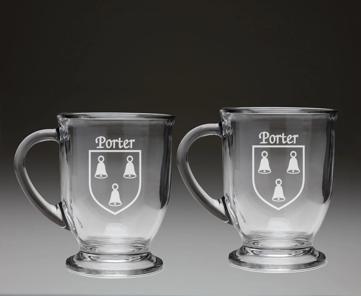 Glass Coffee Mugs Set of 2 B342953