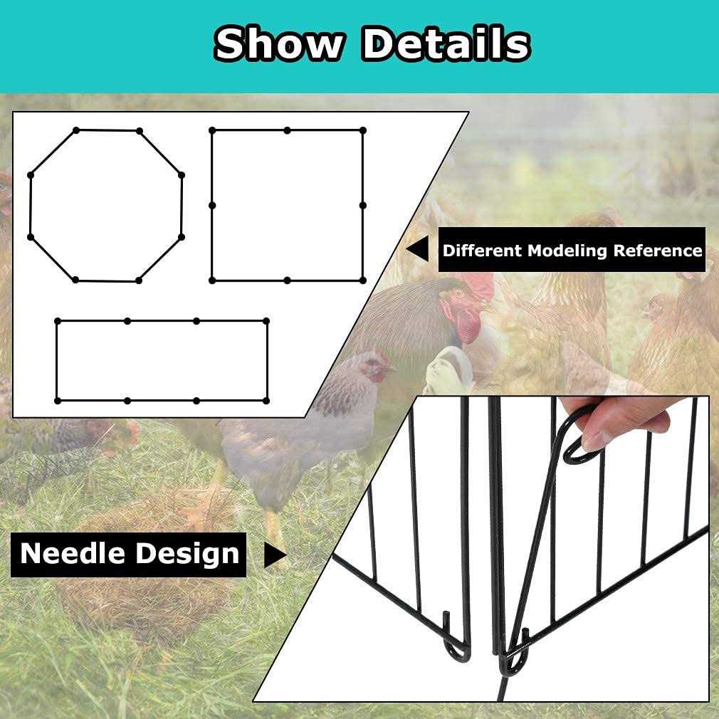 Large Metal Chicken Coop with Door & Cover J141