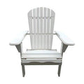 White Solid Wood Folding Adirondack Chair K30234