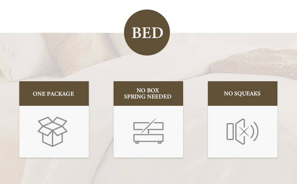 Queen Size Wood Slat Bed Frame N644