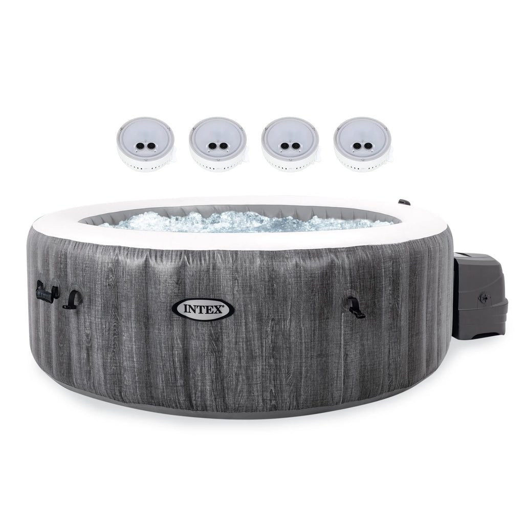 Inflatable Hot Tub with Multi-Colored LED Lights I875625