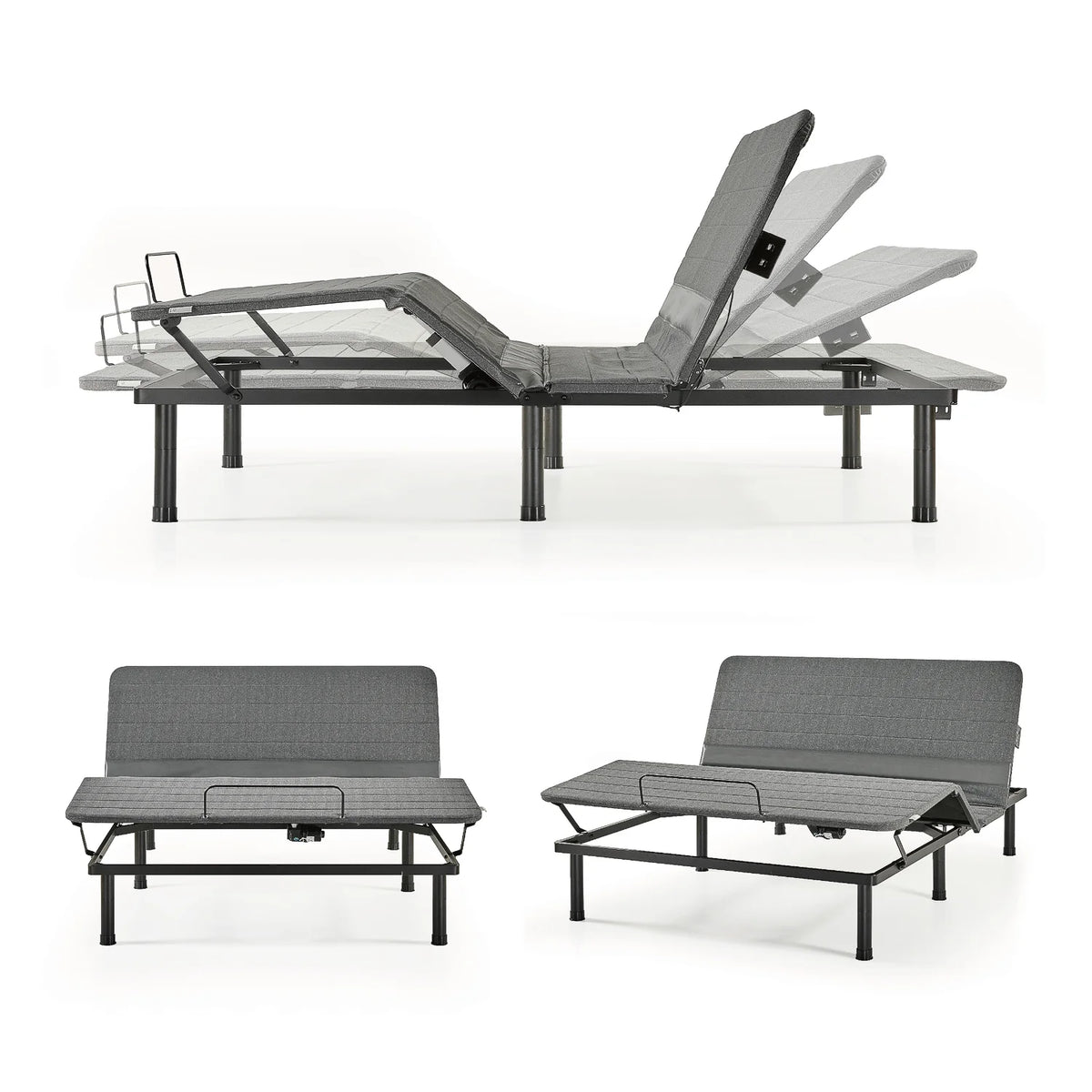 14" Adjustable Metal Bed Frame Twin XL E27897
