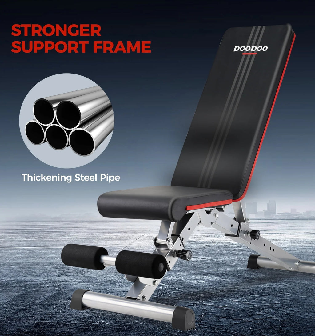 Foldable Weight Bench 600 lbs 6 Incline Adjustable Z174439