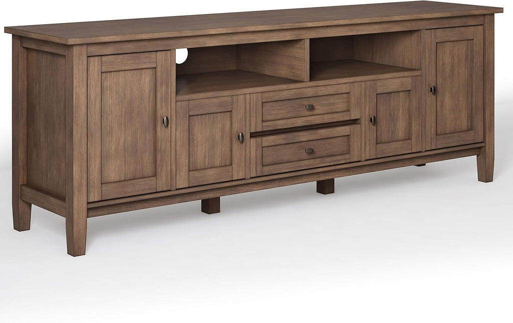 72 inch Wide Rustic Solid Wood TV Media Stand L60862