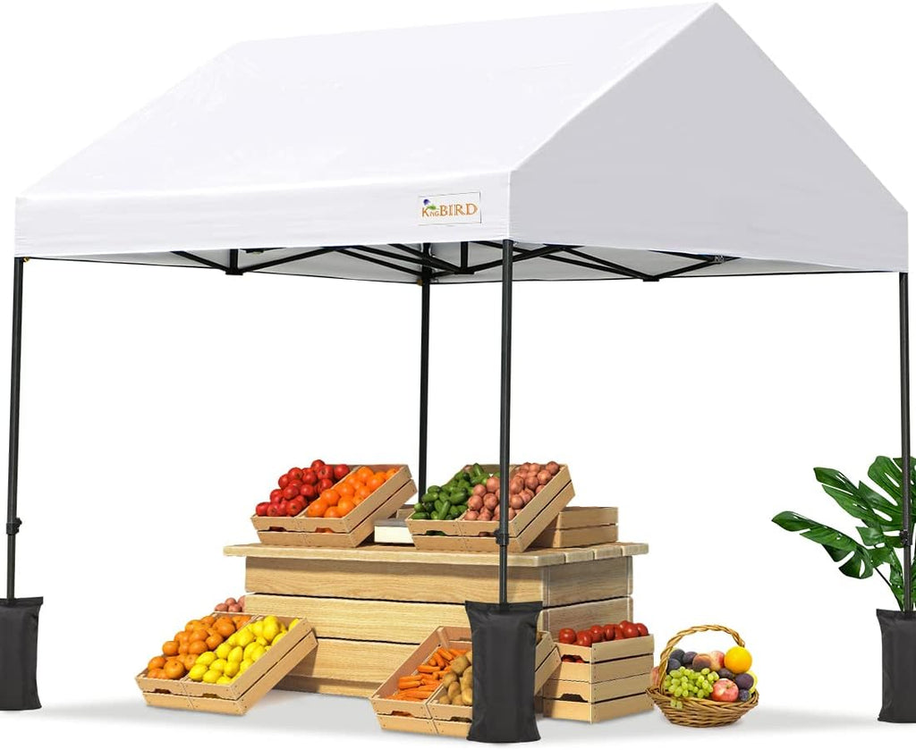 10'x10' Pop up Canopy Tent with 4 Sand Bags and Rolling Case D9723