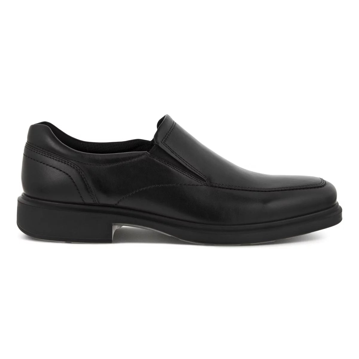 Black Leather Slip-on I266