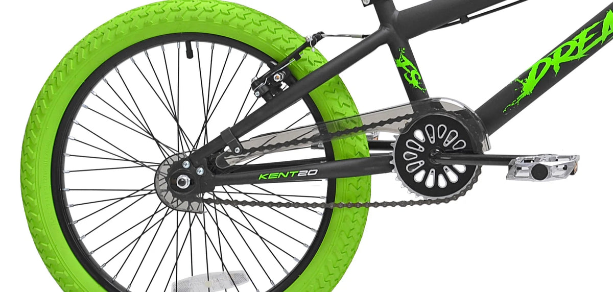 20 in. Green and Black BMX Bike T393409