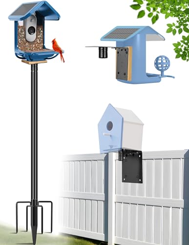 109 Inch Metal Bird Feeder Pole with 5-Prong Base O63666