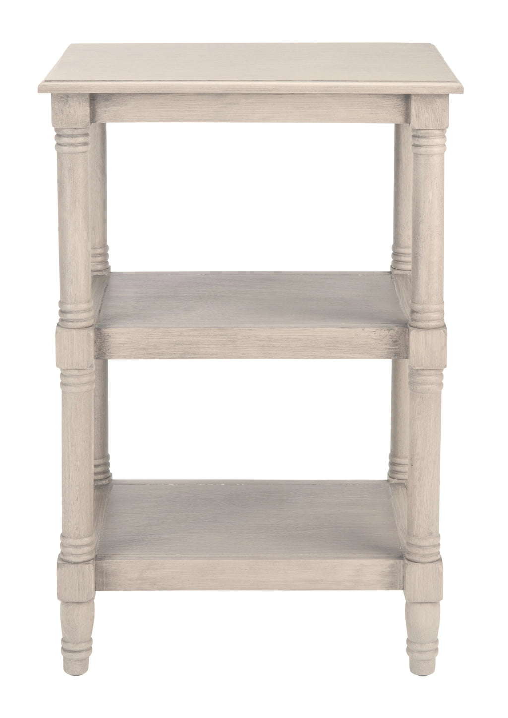 Greige Rectangle Wood End Table Y6211