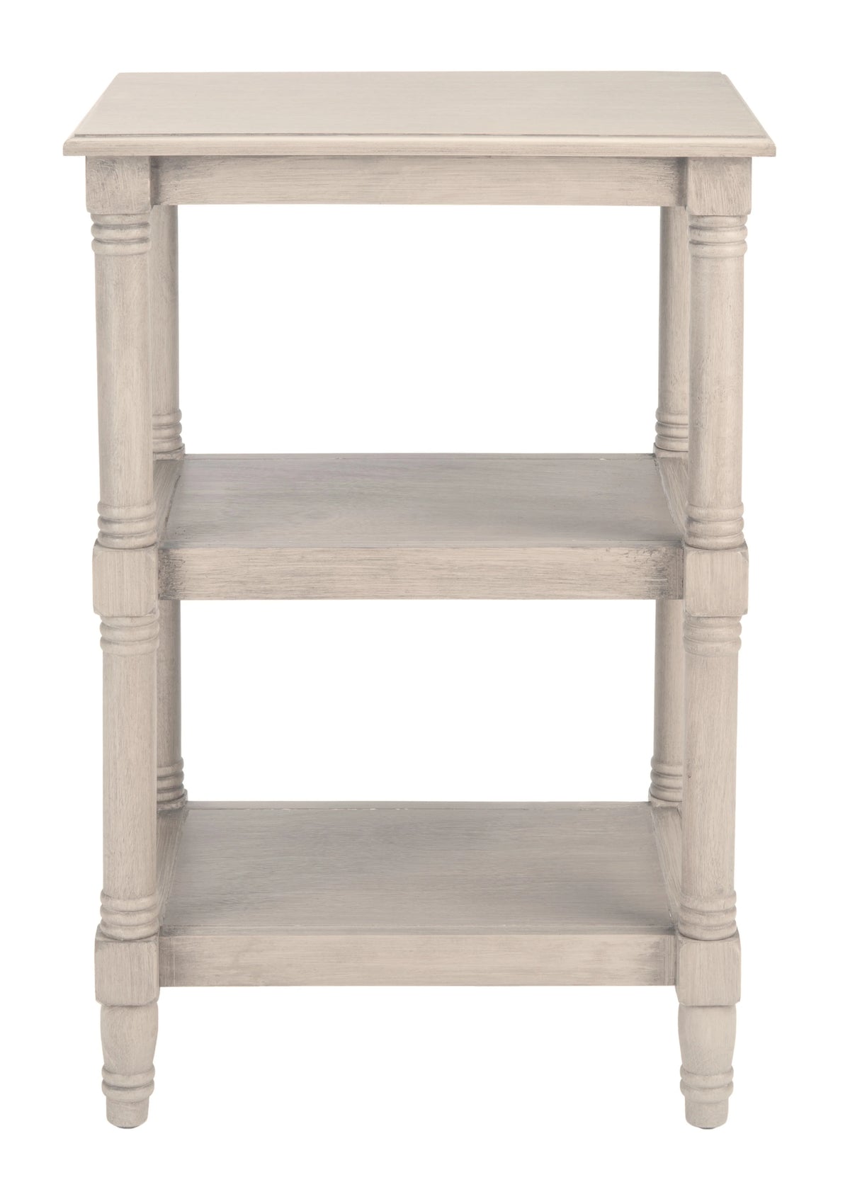 Greige Rectangle Wood End Table Y6211