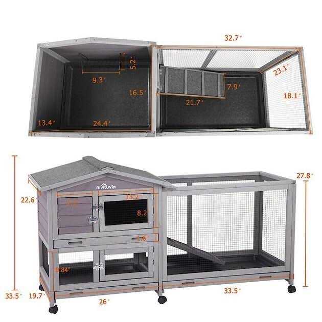 Indoor Outdoor Rabbit Hutch F15926