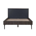 Oak Wood Metal Queen Platform Bed Frame A211412