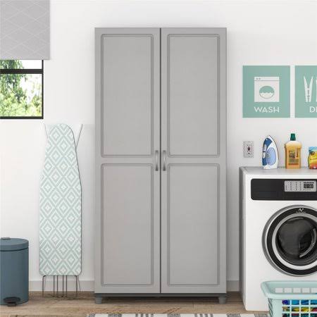 Utility Storage Cabinet, Gray Q237013