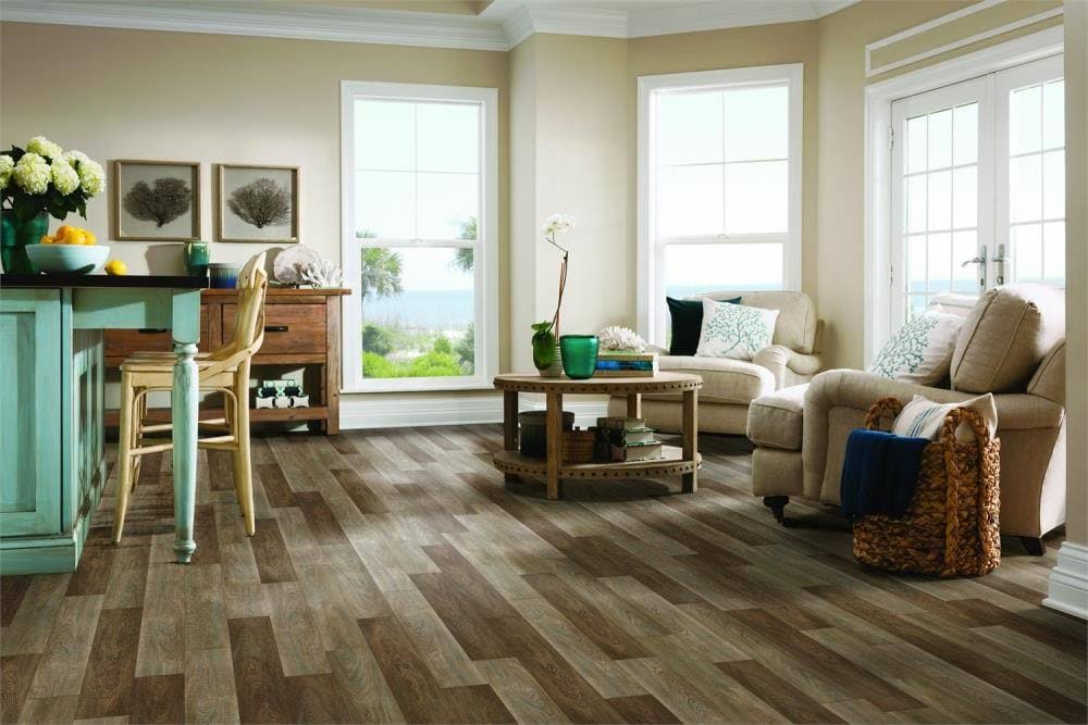 Waterproof Interlocking Luxury Vinyl Plank Flooring Z8968