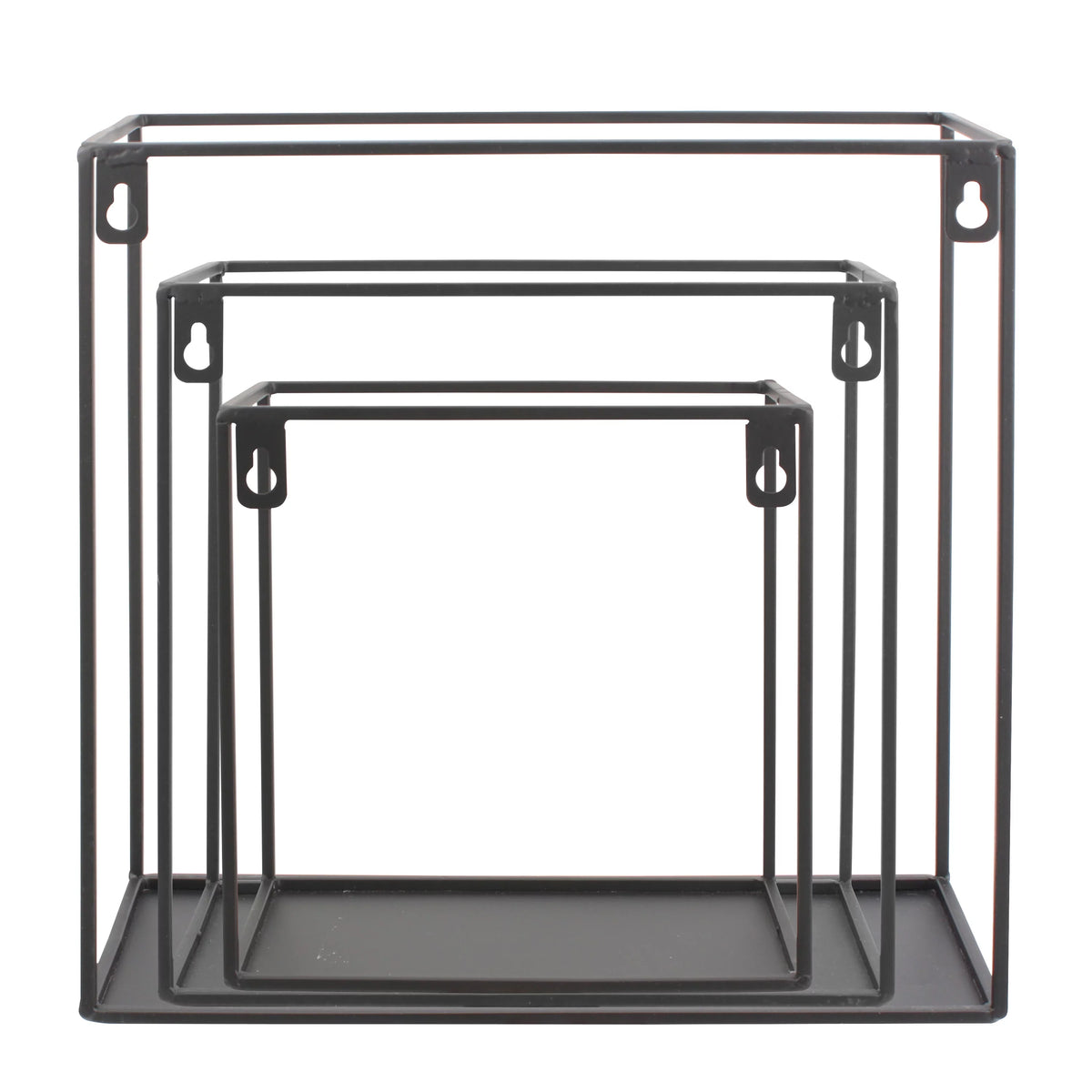 Wire Cube Shelf Set of 3 Shelves Black V156318