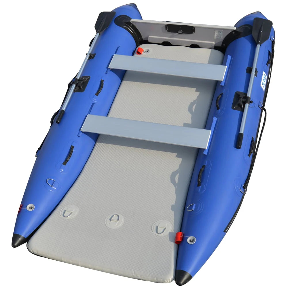 11 ft Inflatable Catamaran Boat Blue N903229