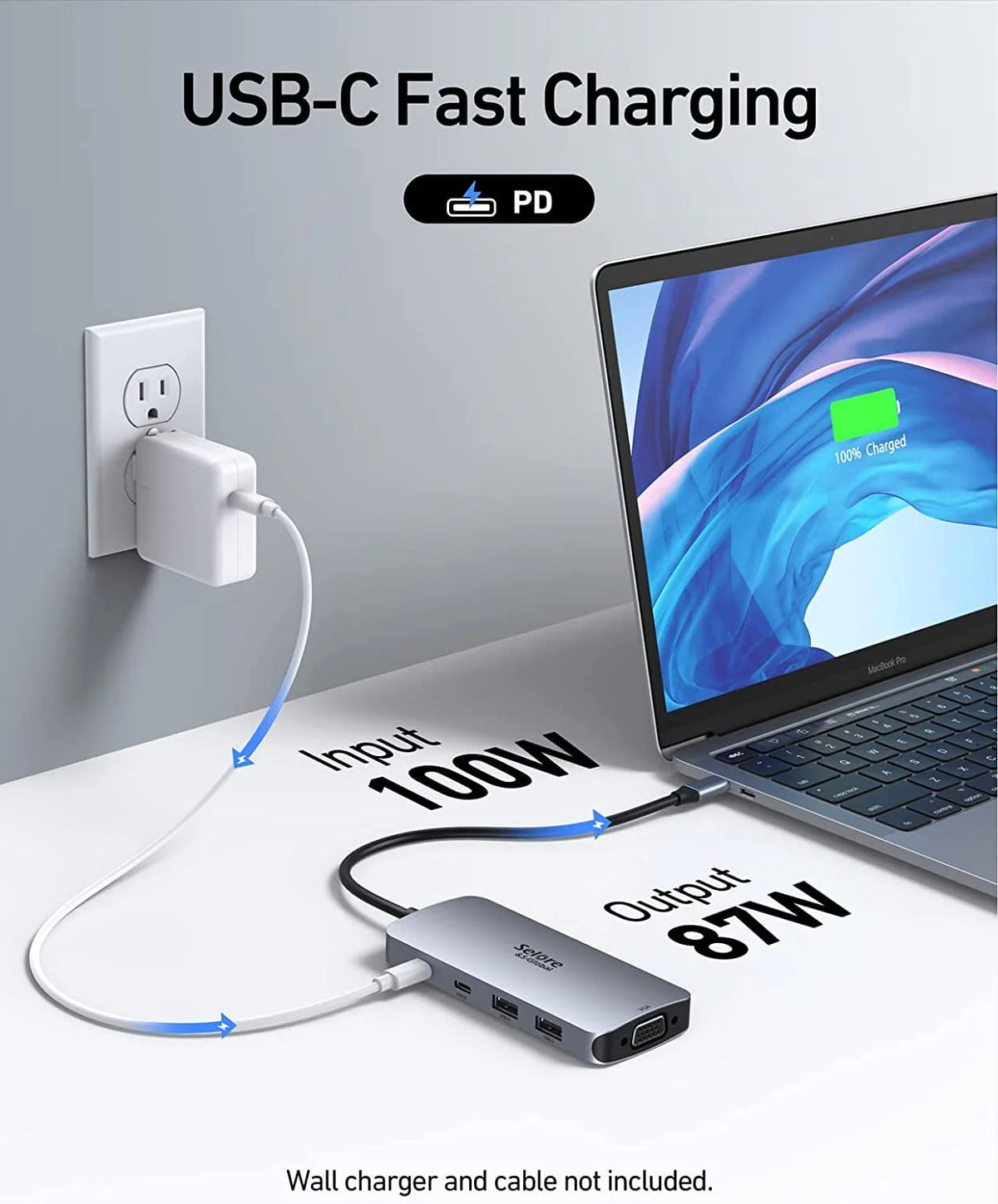 USB C Docking Station Dual Monitor 8-in-1 N4816