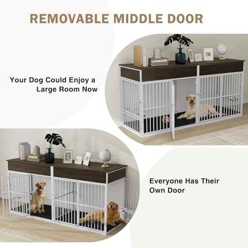 Brown Wooden Dog Crate Furniture H5247