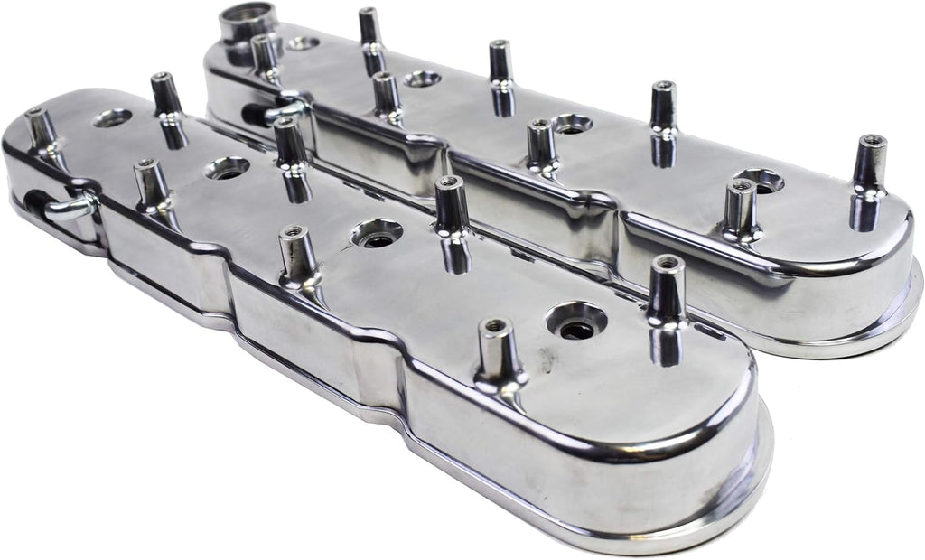 Black Cast Aluminum Valve Covers with Coil Mounts X9098