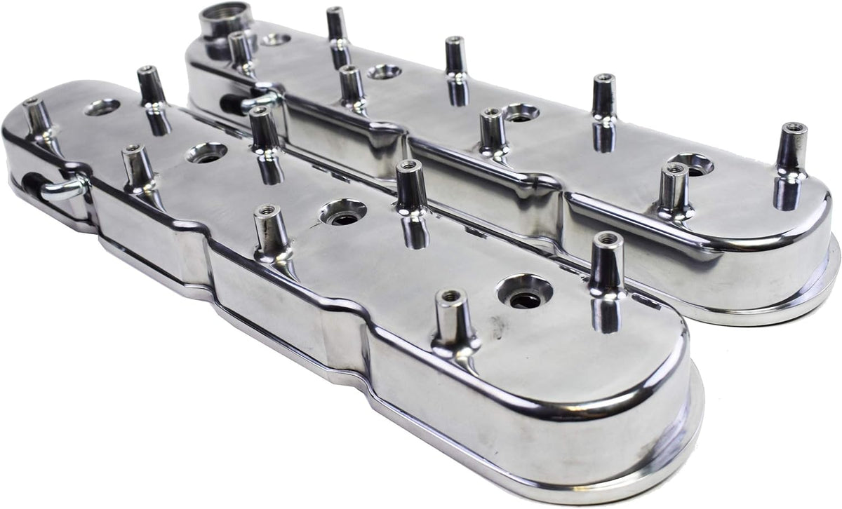 Black Cast Aluminum Valve Covers with Coil Mounts X9098