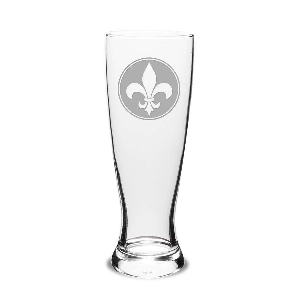Deep Etched Beer Pilsner Glass B270